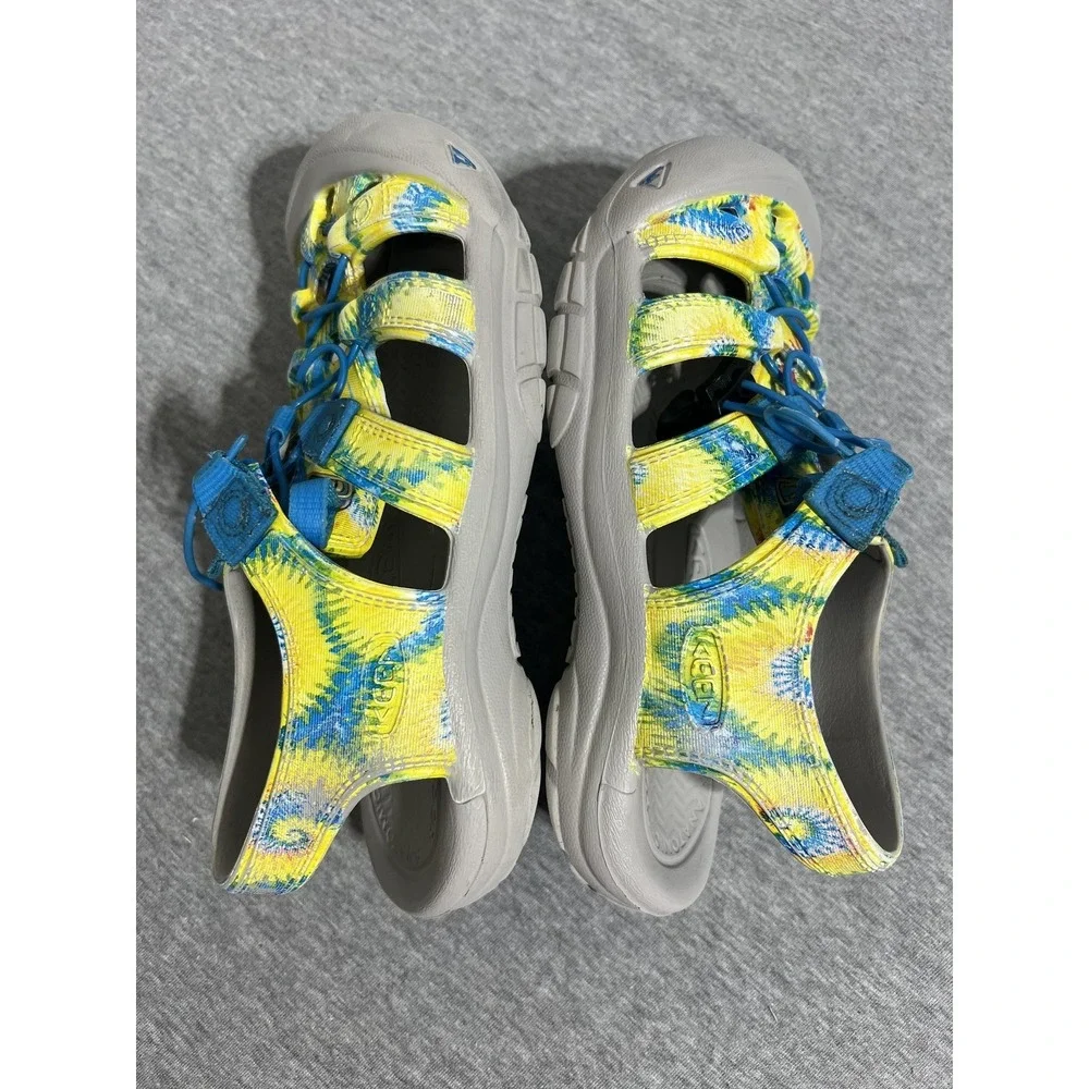 Keen Newport H2 Shoes Womens Size 4 Yellow Blue Tie Dye Water Sandals Outdoor‎